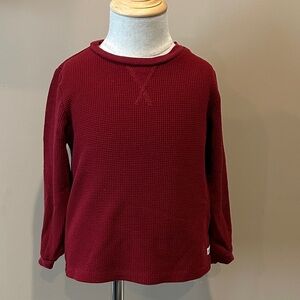 Kids Long Sleeve Red Shirt